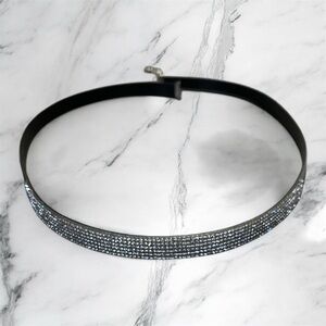 Black Rhinestone Choker Necklace